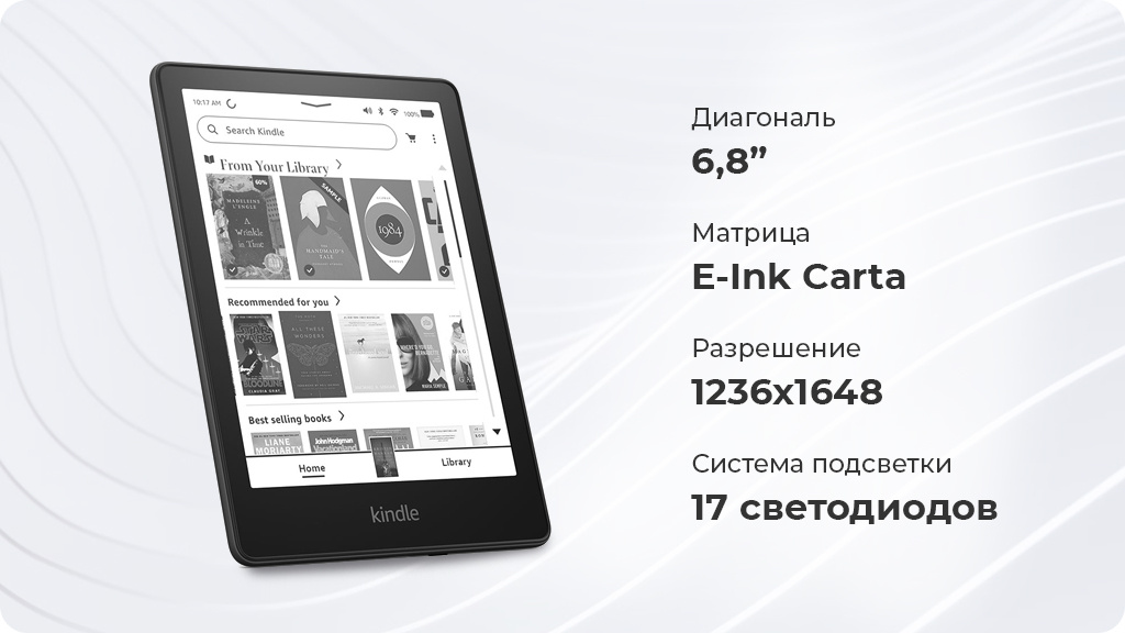 Электронная книга Amazon Kindle Paperwhite 2021 16Gb Синяя